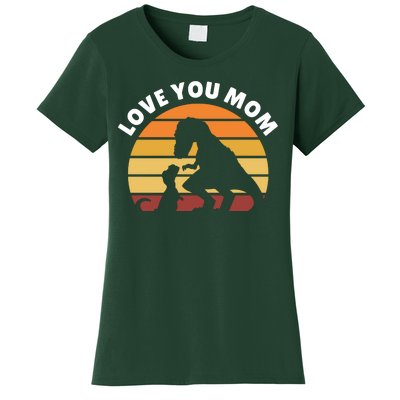 Love You Mom Dinosaur Women's T-Shirt