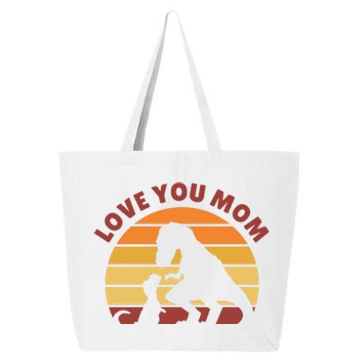 Love You Mom Dinosaur 25L Jumbo Tote