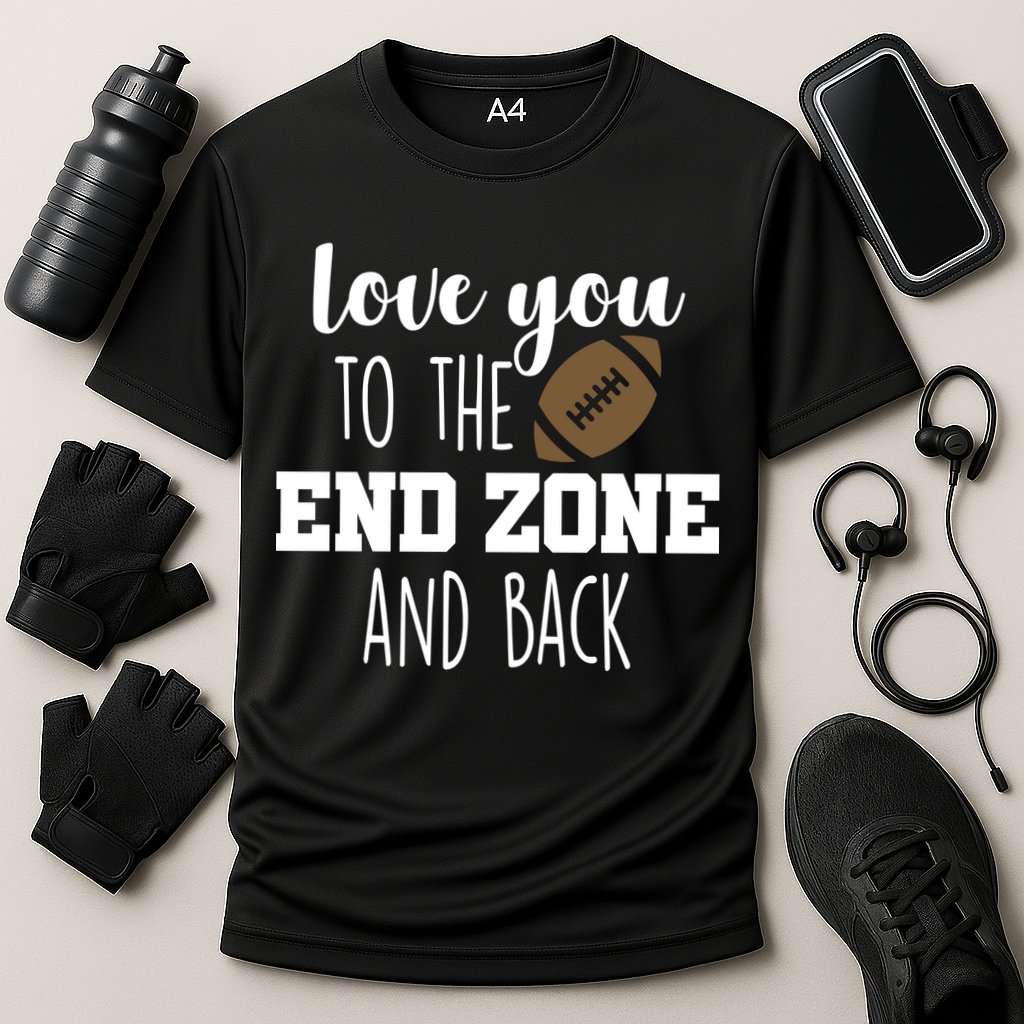 Love You To The End Zone And Back Performance Shirt