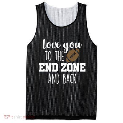 Love You To The End Zone And Back Mesh Reversible Basketball Jersey Tank