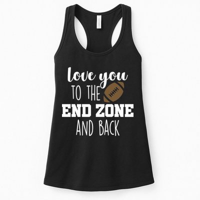 Love You To The End Zone And Back Womens Tank Top
