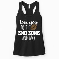 Love You To The End Zone And Back Womens Tank Top