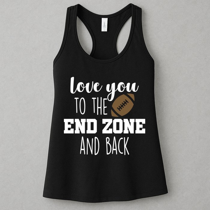 Love You To The End Zone And Back Womens Tank Top