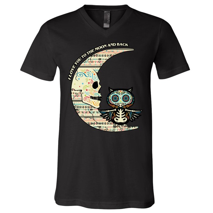 Love you to the moon and back V-Neck T-Shirt