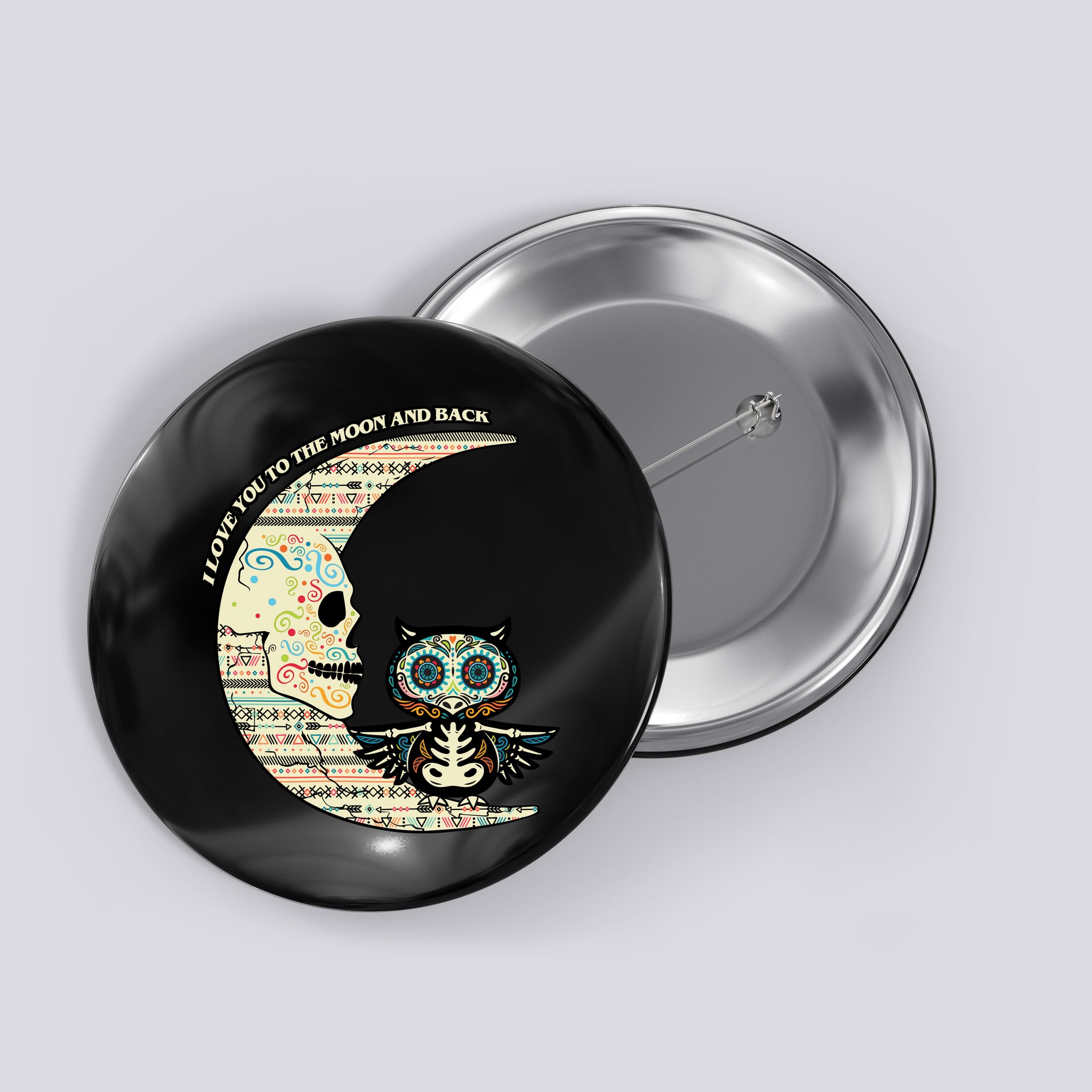 Love you to the moon and back Button