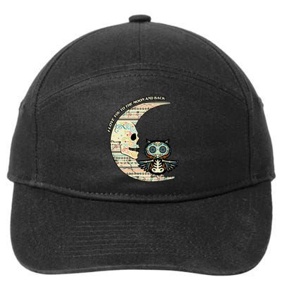 Love you to the moon and back 7-Panel Snapback Hat