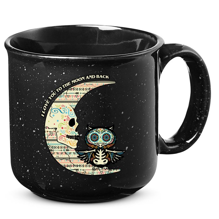 Love you to the moon and back 15oz Campfire Ceramic Mug