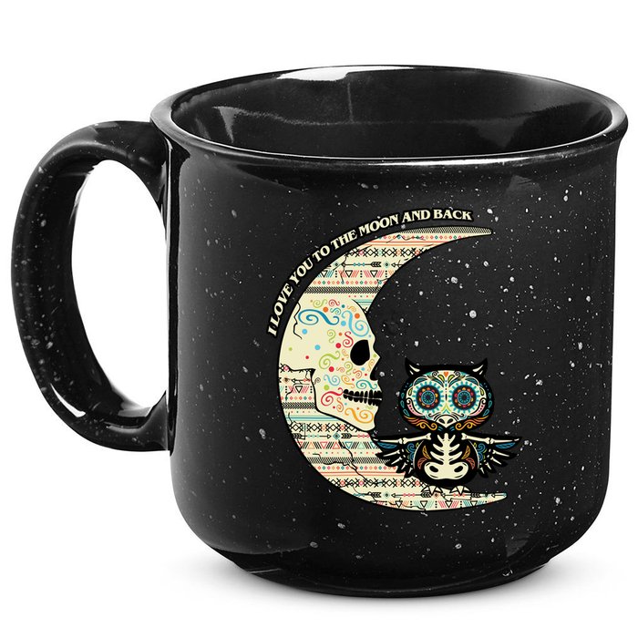 Love you to the moon and back 15oz Campfire Ceramic Mug
