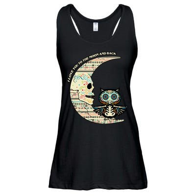 Love you to the moon and back Ladies Essential Flowy Tank