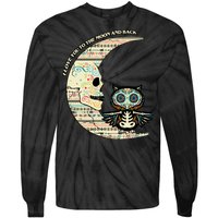 Love you to the moon and back Tie-Dye Long Sleeve Shirt