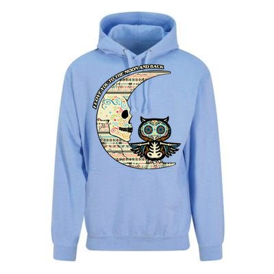 Love you to the moon and back Unisex Surf Hoodie