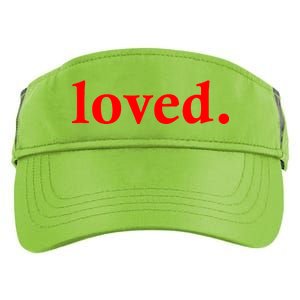 Loved. Valentine's Day Love Classic Logo Adult Drive Performance Visor