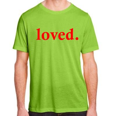 Loved. Valentine's Day Love Classic Logo Adult ChromaSoft Performance T-Shirt