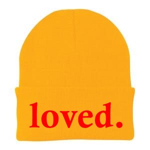 Loved. Valentine's Day Love Classic Logo Knit Cap Winter Beanie