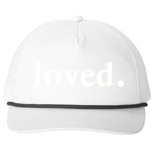 Loved. Valentine's Day Love Classic Logo Snapback Five-Panel Rope Hat