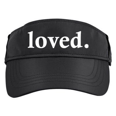 Loved. Valentine's Day Love Classic Logo Adult Drive Performance Visor