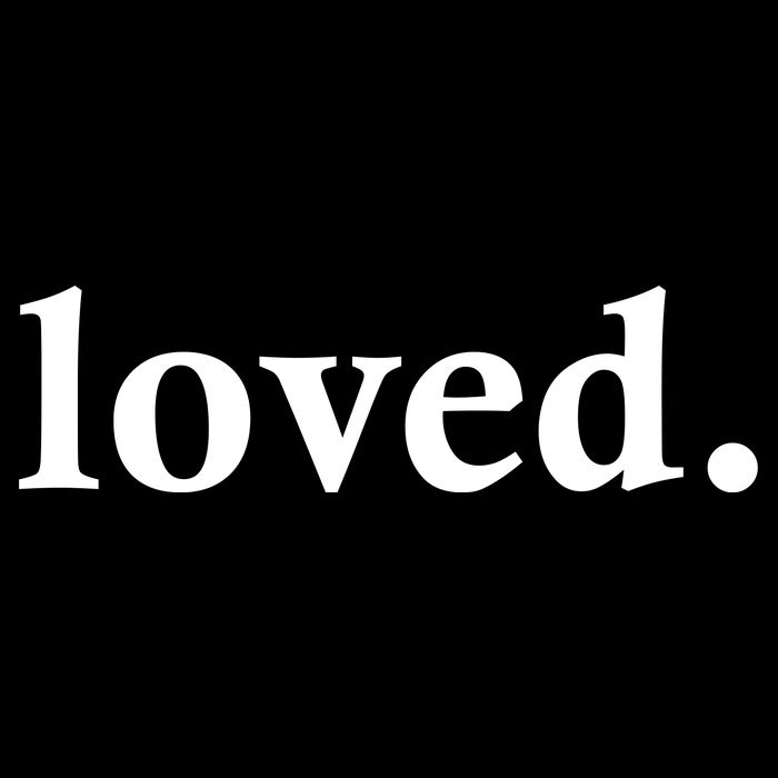 Loved. Valentine's Day Love Classic Logo Drawstring Bag