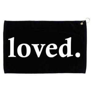 Loved. Valentine's Day Love Classic Logo Grommeted Golf Towel