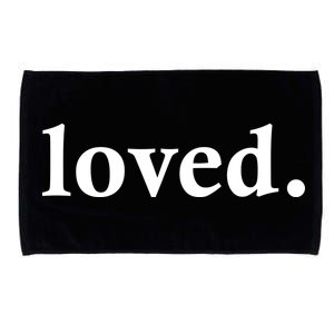 Loved. Valentine's Day Love Classic Logo Microfiber Hand Towel