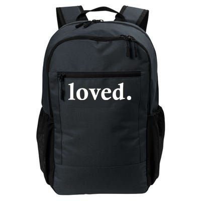 Loved. Valentine's Day Love Classic Logo Daily Commute Backpack