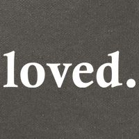 Loved. Valentine's Day Love Classic Logo Cotton Canvas Backpack
