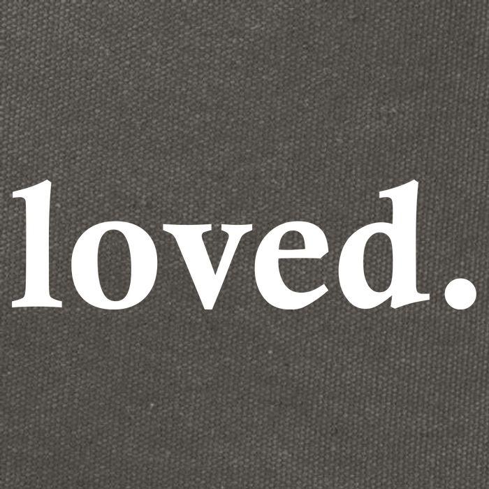 Loved. Valentine's Day Love Classic Logo Cotton Canvas Backpack