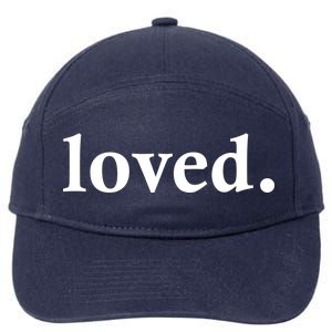 Loved. Valentine's Day Love Classic Logo 7-Panel Snapback Hat