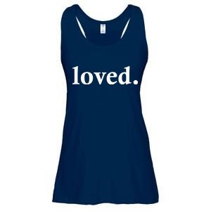 Loved. Valentine's Day Love Classic Logo Ladies Essential Flowy Tank