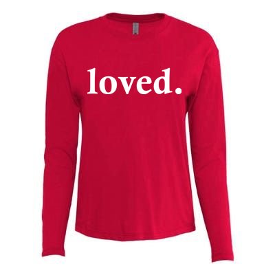 Loved. Valentine's Day Love Classic Logo Womens Cotton Relaxed Long Sleeve T-Shirt