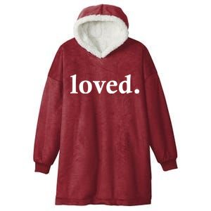 Loved. Valentine's Day Love Classic Logo Hooded Wearable Blanket