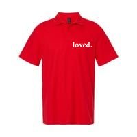 Loved. Valentine's Day Love Classic Logo Softstyle Adult Sport Polo