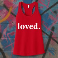 Loved. Valentine's Day Love Classic Logo Womens Tank Top