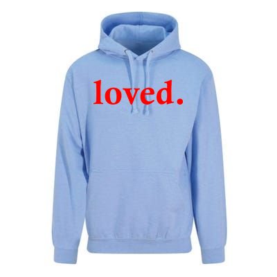 Loved. Valentine's Day Love Classic Logo Unisex Surf Hoodie