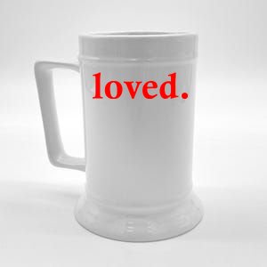 Loved. Valentine's Day Love Classic Logo Beer Stein