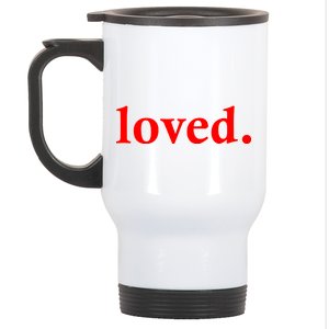 Loved. Valentine's Day Love Classic Logo Stainless Steel Travel Mug