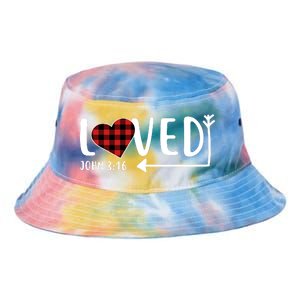 Loved Arrow Heart John 3:16 Tie Dye Newport Bucket Hat