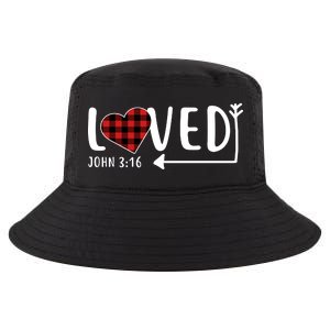 Loved Arrow Heart John 3:16 Cool Comfort Performance Bucket Hat