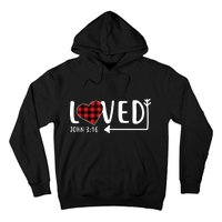 Loved Arrow Heart John 3:16 Hoodie