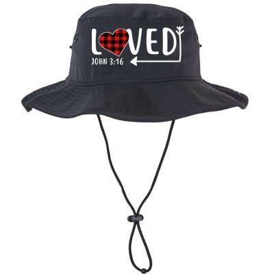 Loved Arrow Heart John 3:16 Bucket Hat