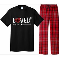 Loved Arrow Heart John 3:16 Pajama Set