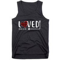 Loved Arrow Heart John 3:16 Tank Top