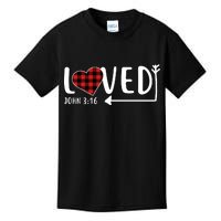 Loved Arrow Heart John 3:16 Kids T-Shirt