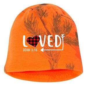 Loved Arrow Heart John 3:16 Kati - Camo Knit Beanie