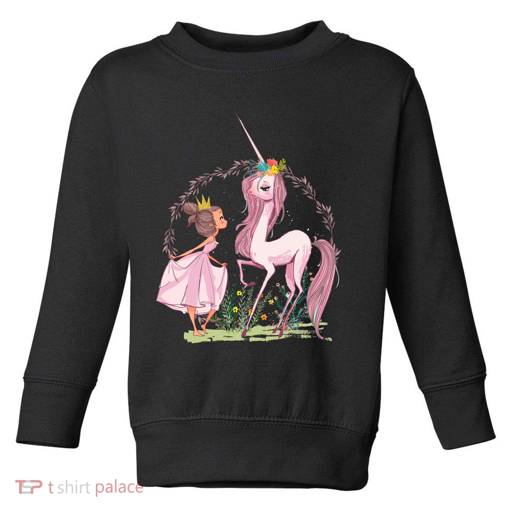 Lovely Tale Vintage Unicorn Toddler Sweatshirt