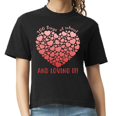 Loving 100 Days of School Comfort Colors Boxy T-Shirt