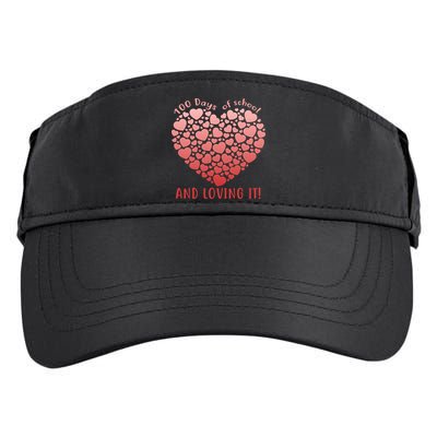 Loving 100 Days of School Adult Drive Performance Visor