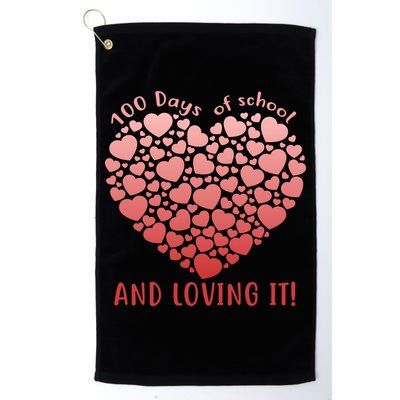 Loving 100 Days of School Golf Towel