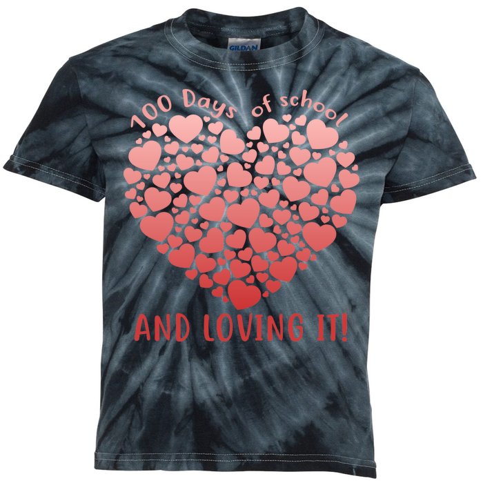 Loving 100 Days of School Kids Tie-Dye T-Shirt