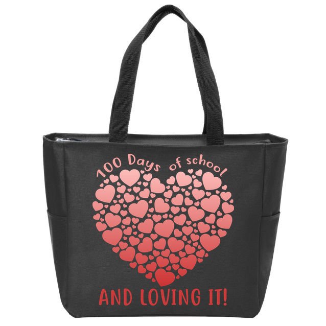Loving 100 Days of School Zip Tote Bag