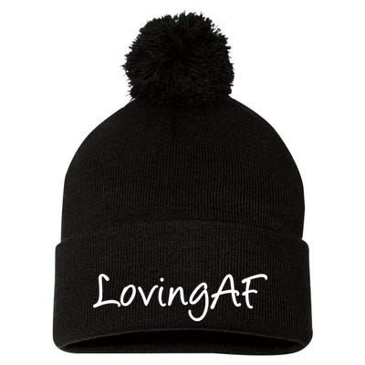 Loving AF Pom Pom 12in Knit Beanie